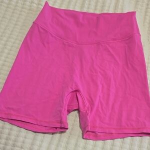 Women's Pink High-Waisted Shorts